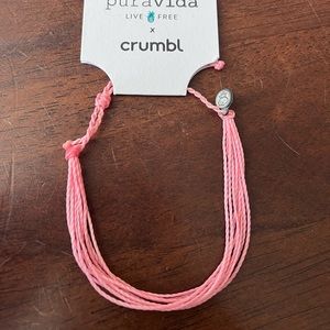 Pura vida x crumbl cookie bracelet